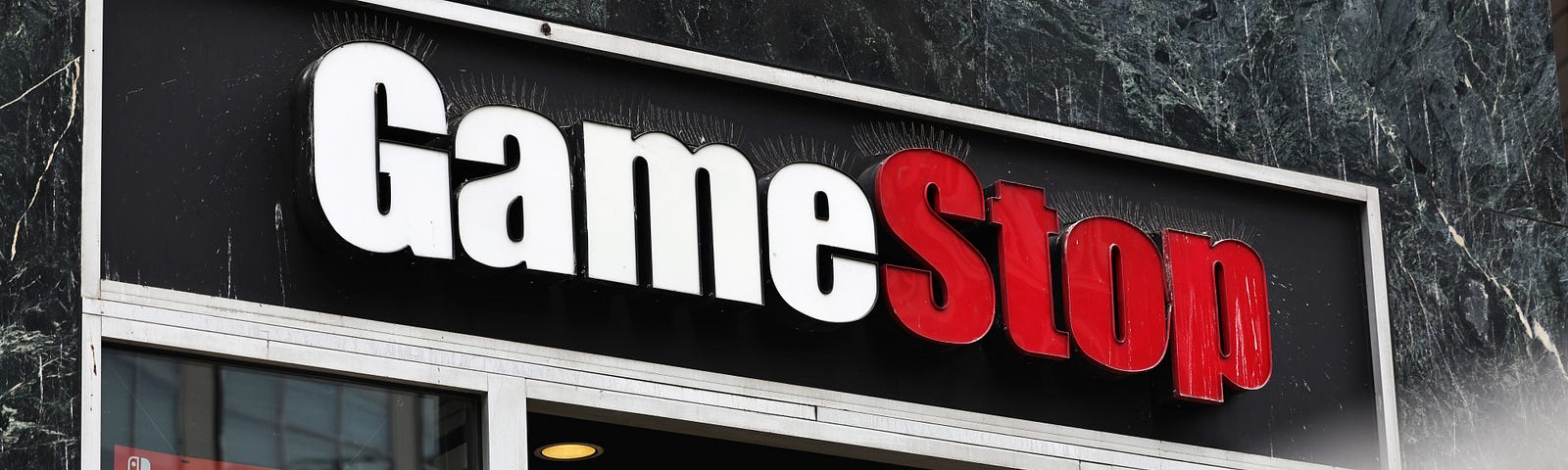 GameStop store signage is seen on January 27, 2021 in New York City.