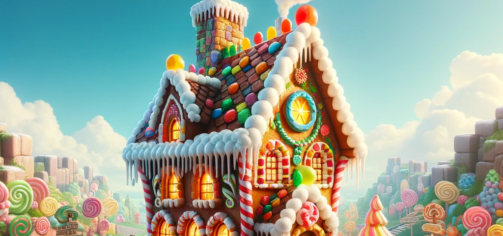 A house made of candy