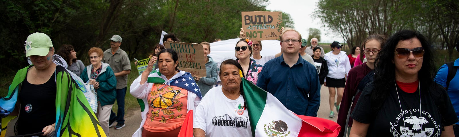 The Rio Grande Valley Climate March at the National Butterfly Center in Mission, Texas on March 3, 2019.
