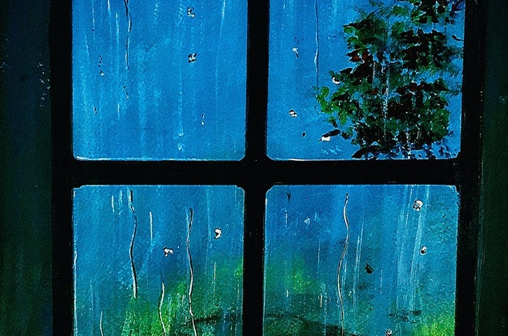 poem,I will not write in tears today,painting of window
