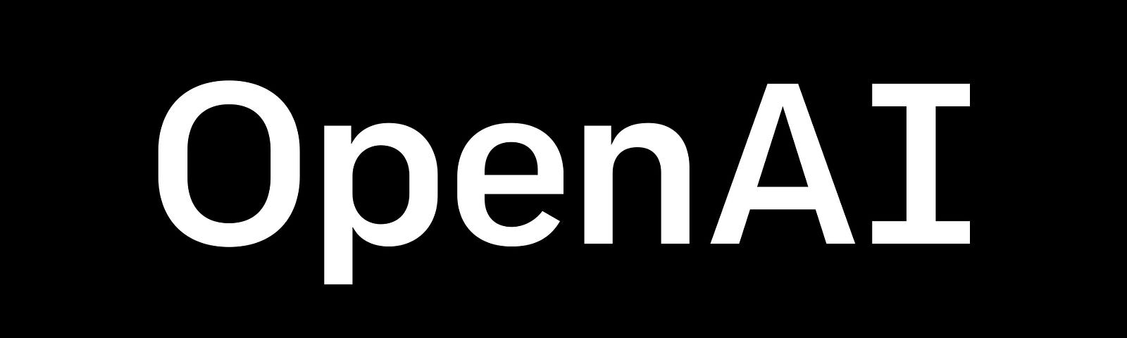 OpenAI company text logo