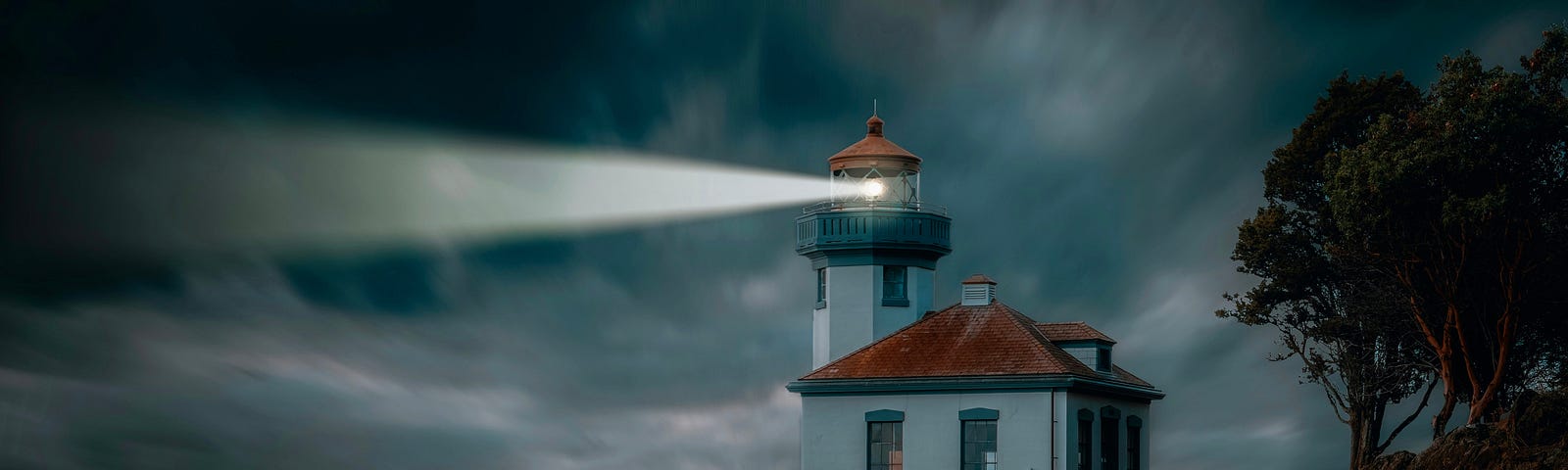 Lighthouse flashing.