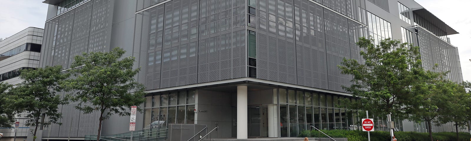 The exterior of the MIT media lab at 75 Amherst Street in Cambridge, MA is pictured on Aug. 23, 2019.