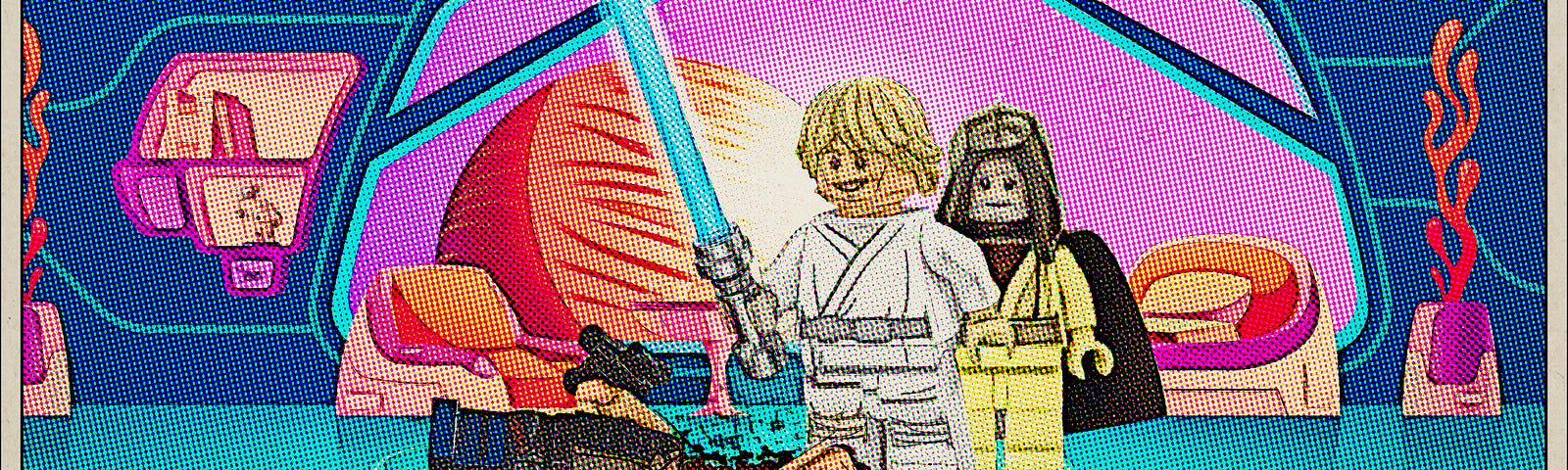 Luke Skywalker looks over dead Han Solo