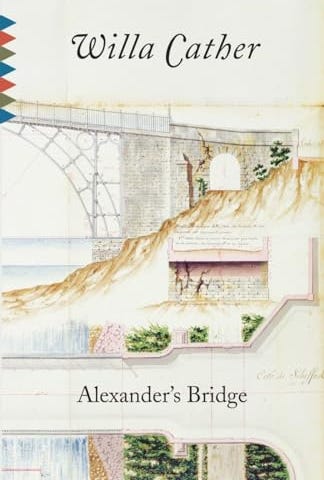 Book cover for Alexander’s Bridge by Willa Cather (1912).