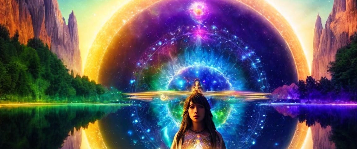 One lightworker holding space for the transformation of the world into Earthtopia.