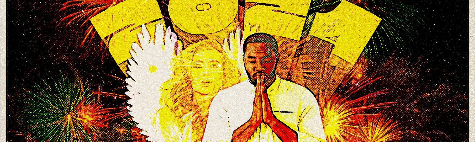 Man praying at New YEar’s
