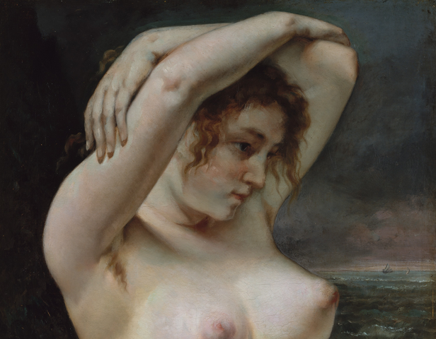 The Woman in the Waves (1868) — Courbet, Gustave- MET — Public Domain