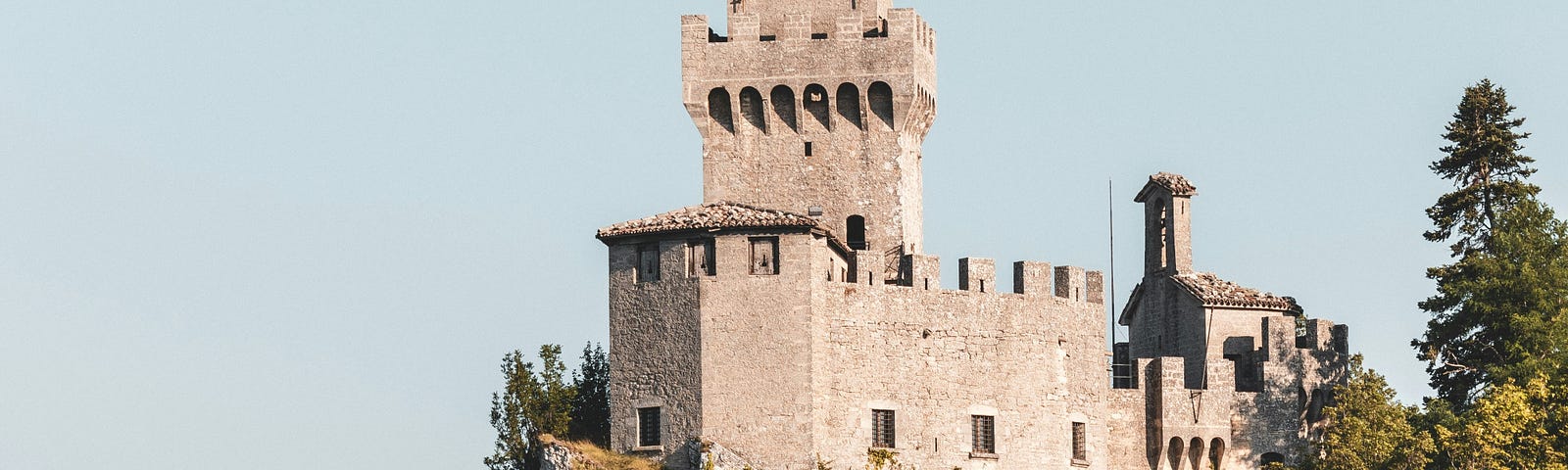 A clifftop castle