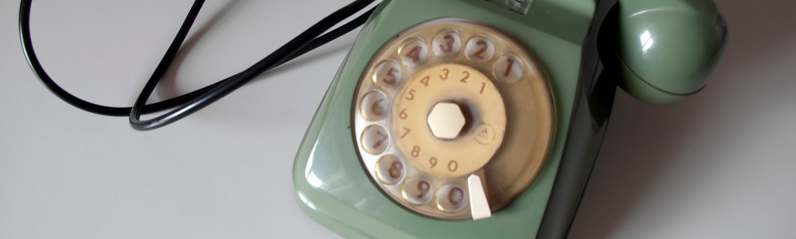 A vintage landline phone