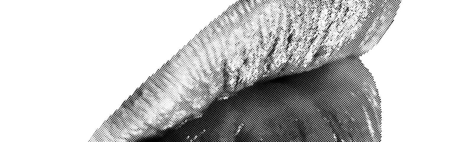 Black and white image of a woman’s lips.