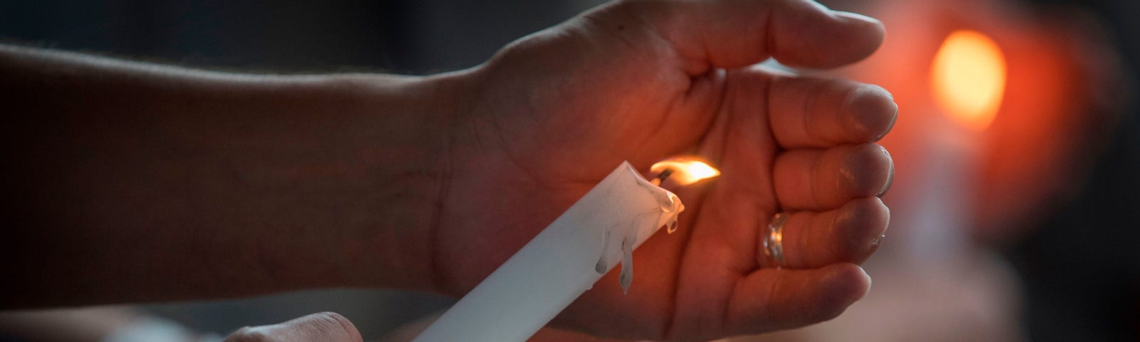 A prayer and candle vigil organized by the city of El Paso on August 4, 2019.