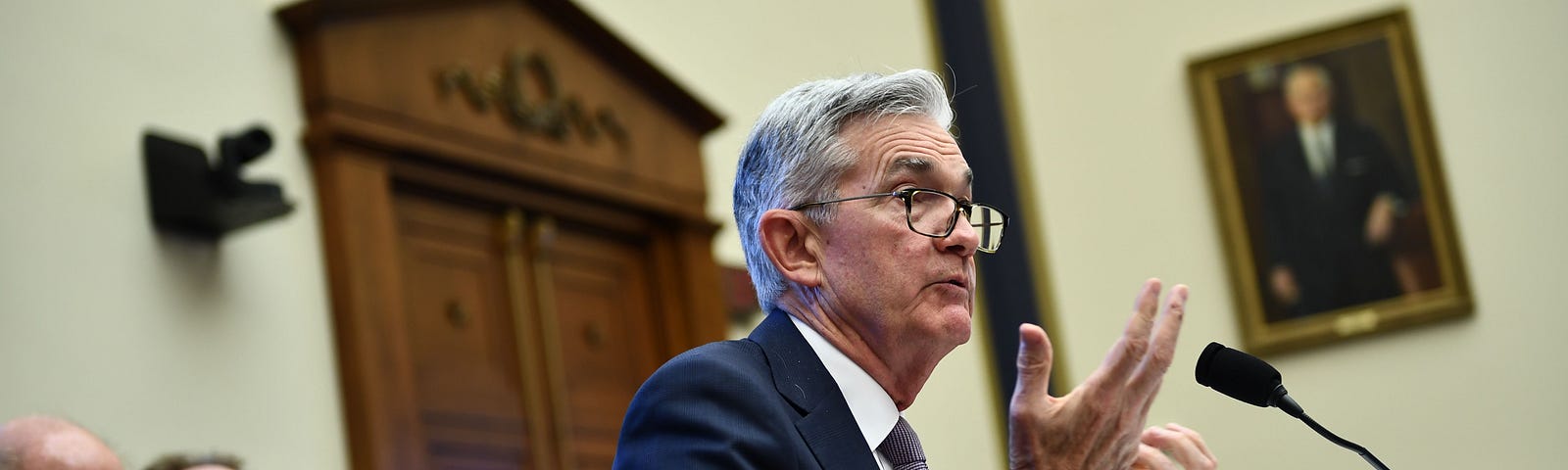 Federal Reserve Board Chairman Jerome Powell testifies during a full committee hearing on July 10, 2019 in Washington, DC.