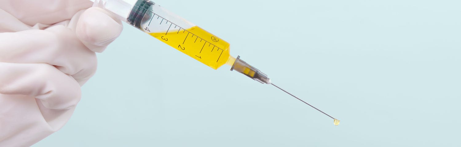 An image of an injection.