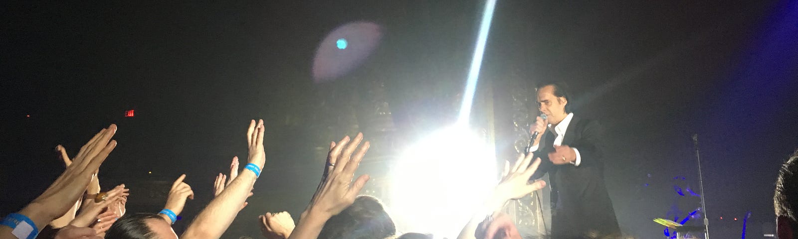 Nick Cave at a concert