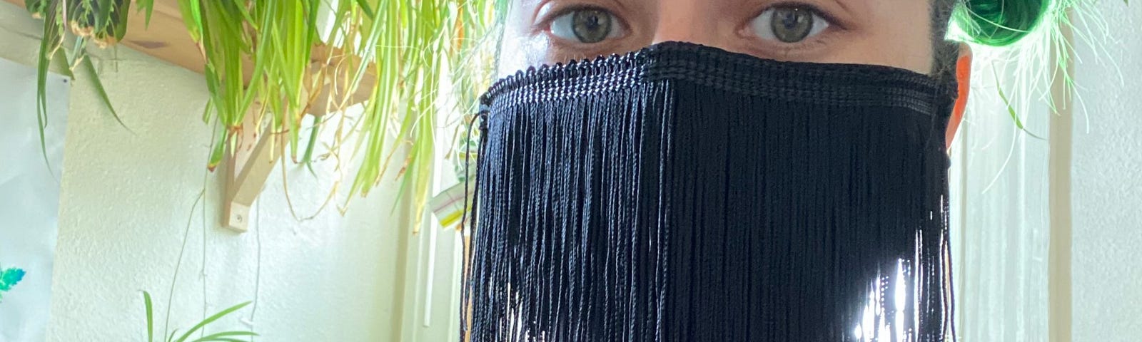 Meet the Fringe Mask—and the San Francisco Maker Behind This Iconic  Pandemic Look, by Clara Hogan