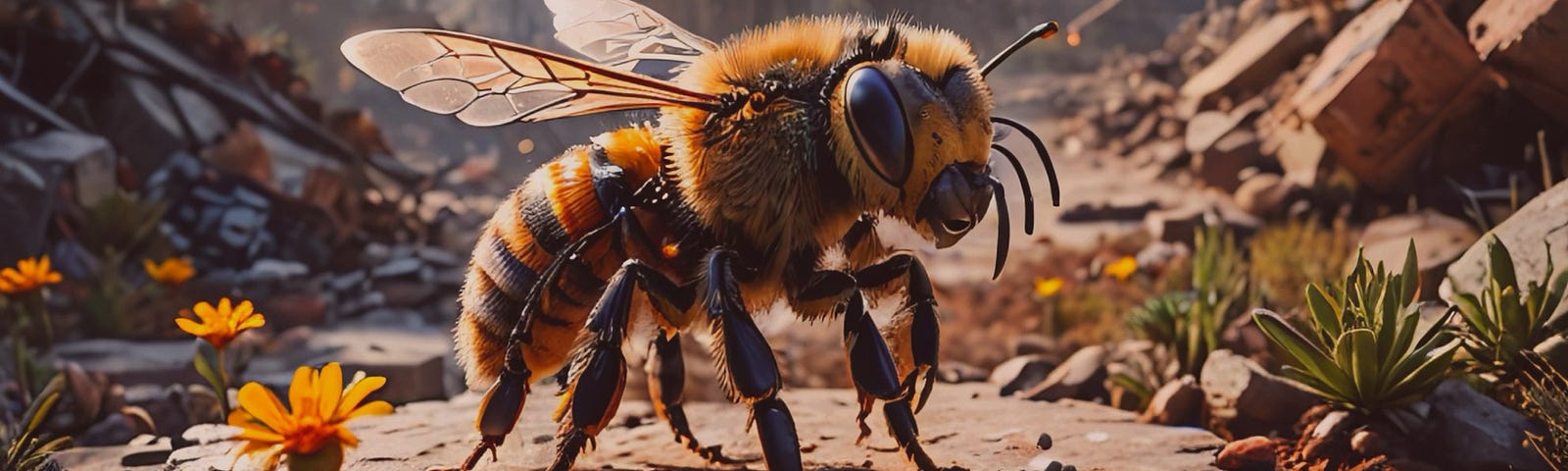 Image of a giant alien bee