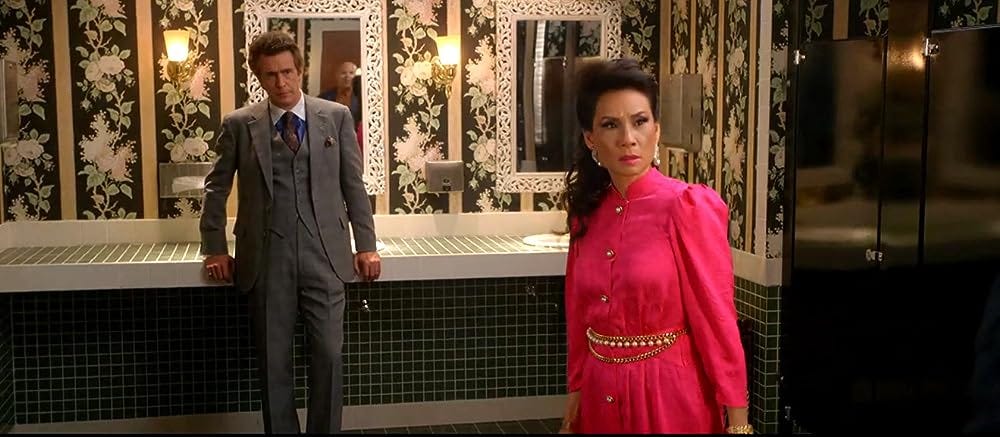 Jack Davenport and Lucy Liu in Why Women Kill | Credit: Paramount+