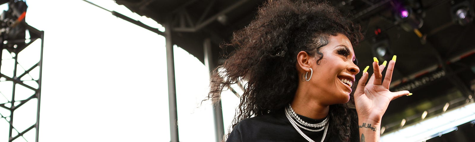 Rico Nasty performing at Afropunk Fest 2019 in Brooklyn.