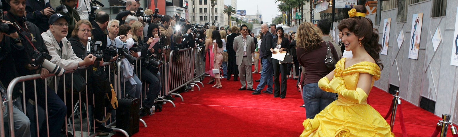 Disney character Belle at the Walt Disney premiere of “The Ice Princess” on March 13, 2005 in Hollywood, California.