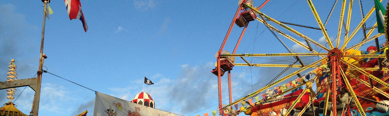 Picture of rides in the kiddy park.
