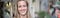 A happy woman smiling.
