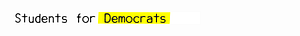 Students For Democrats