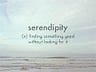 Serendipity (for a better world)