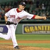 Tommy Hottovy pitching with the Red Sox in 2011...He's now a member of the Fisher Cats. (photo courtesy of Kelly O'Connor of Sitting Still Photography)