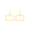 An icon with two cells being created from larger data