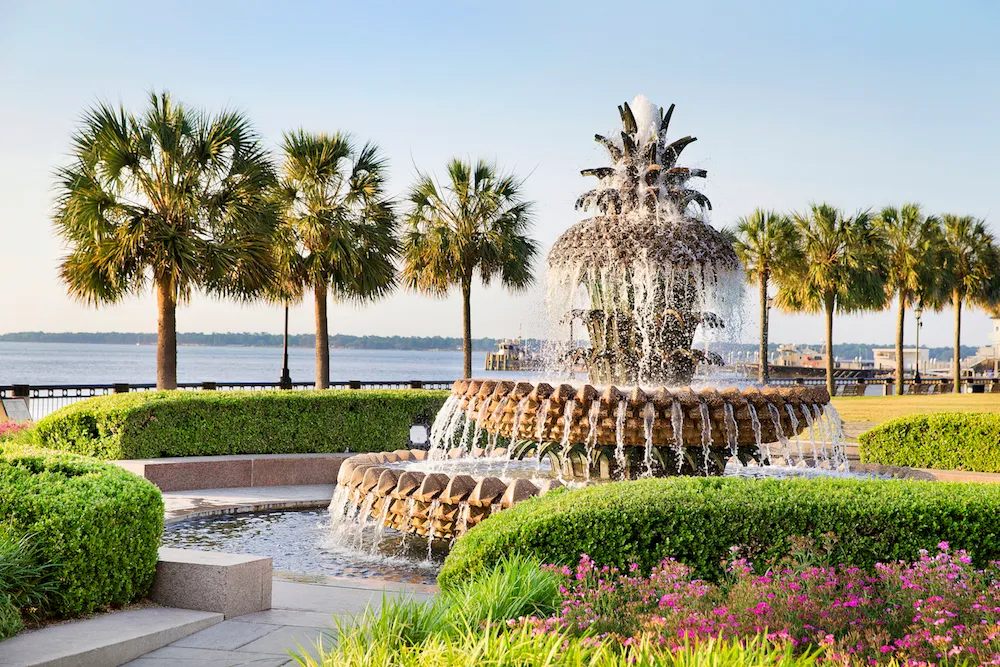 Pineapple Fountain — Charleston, South Carolina