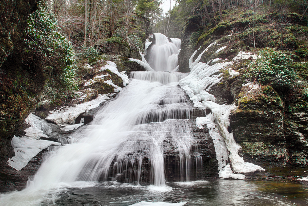 There are eight waterfalls in Delaware Water Gap National Recreation Area