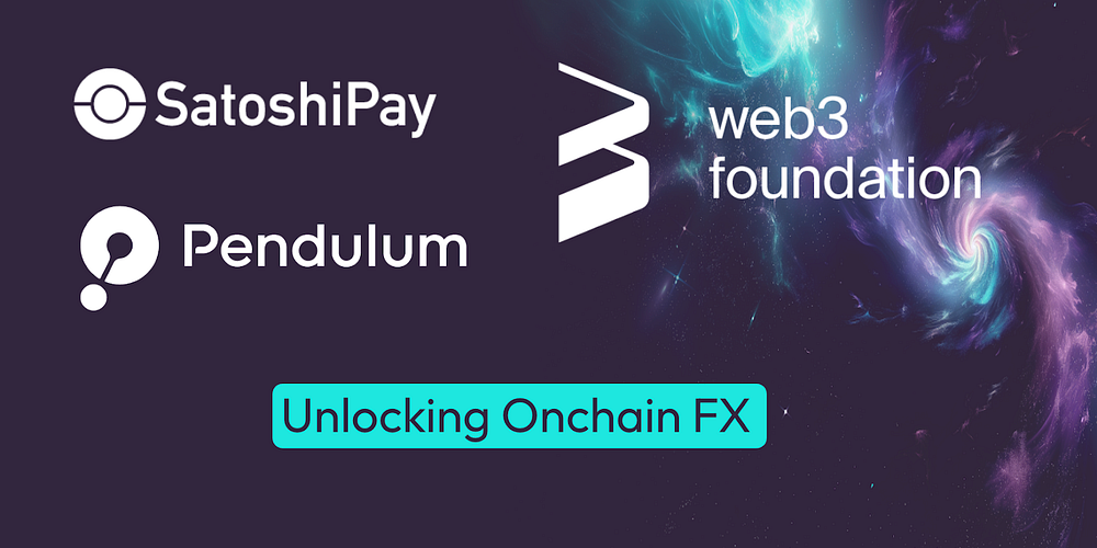 Space mood image for joint announcement of SatoshiPay and Web3 Foundation