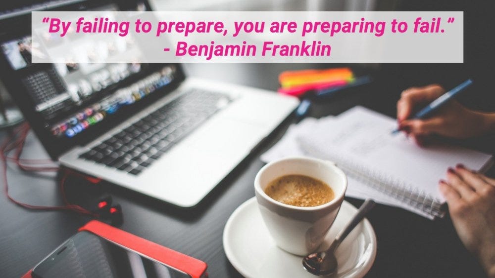 Benjamin Franklin's preparation quote applies to your UI/UX job search