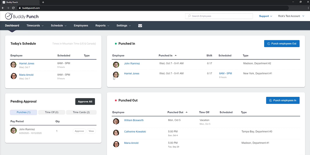 Buddy Punch offers excellent customization features in its admin panel 