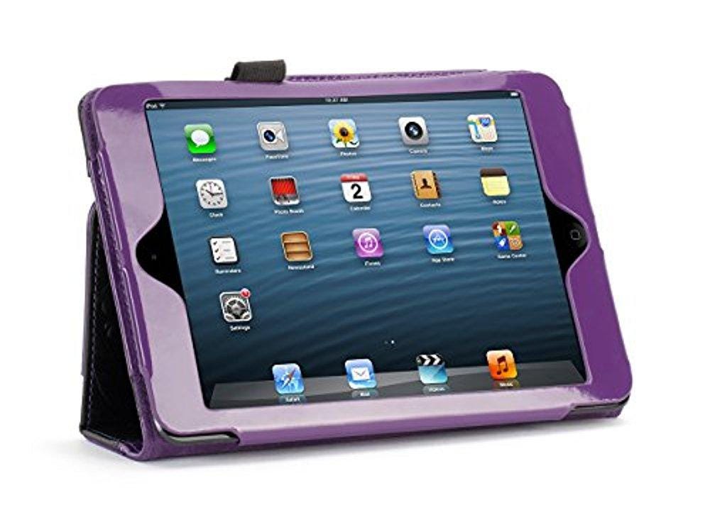 Griffin Moxy Carrying Case (Folio) for iPad mini - Black, Purple