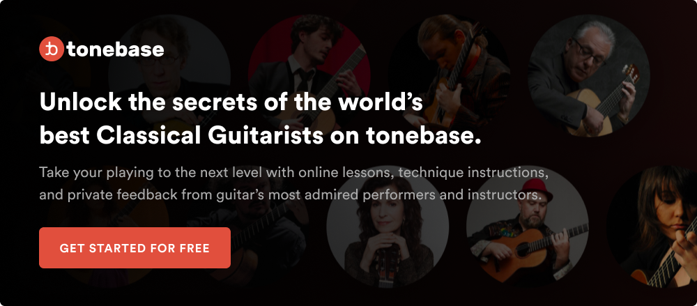 Learn from the world’s best classical guitar players on tonebase!