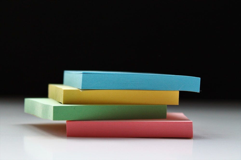 Stack of post-its