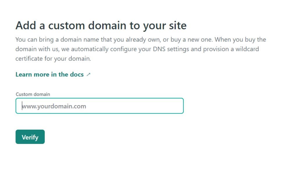 Adding a custom domain on Netlify