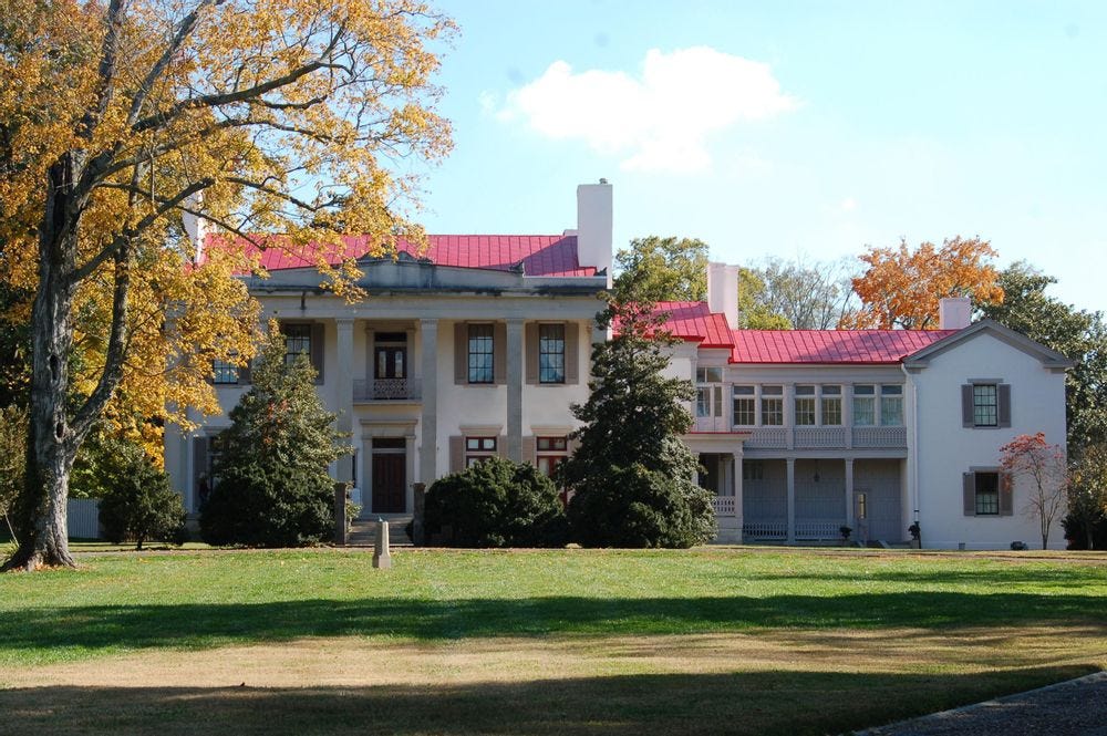 Image of a famous plantation in belle Meade, TN