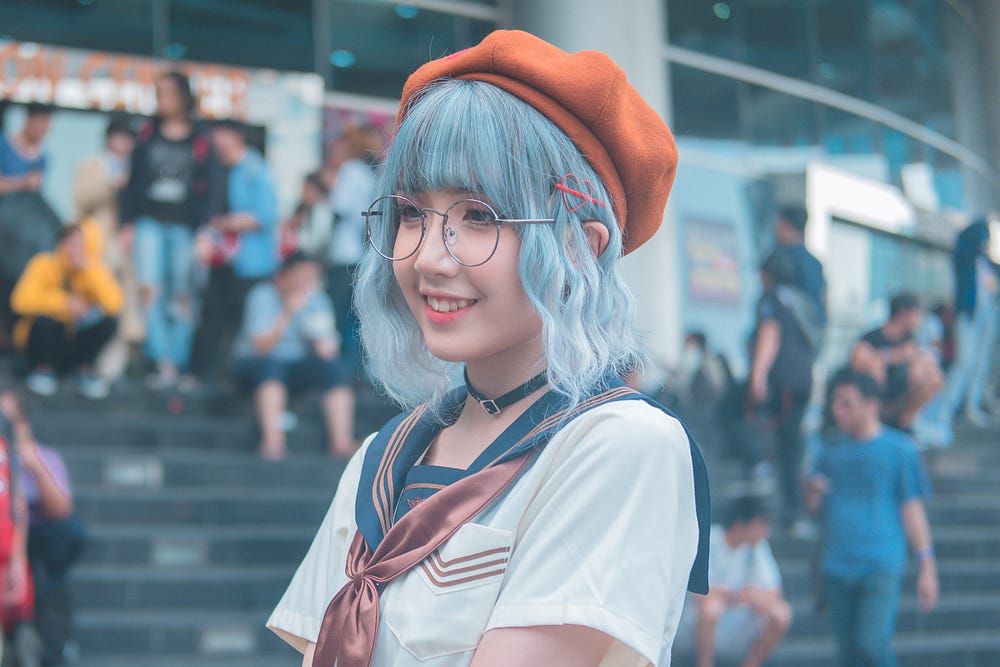 Asian young woman cosplay