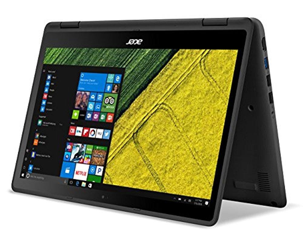 Acer Spin SP513-51-38M1 13.3 Touchscreen Active Matrix TFT Color LCD Notebook - Intel Core i3 i3-7100U Dual-core (2 Core) 2.40 GHz - 4 GB DDR4 SDRAM - 128 GB SSD - Windows 10 Home 64-bit - 1920 x 1080 - In-plane Switching (IPS) Technology