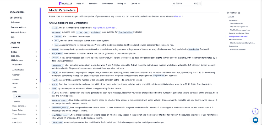 Source: Novita AI LLM Docs
