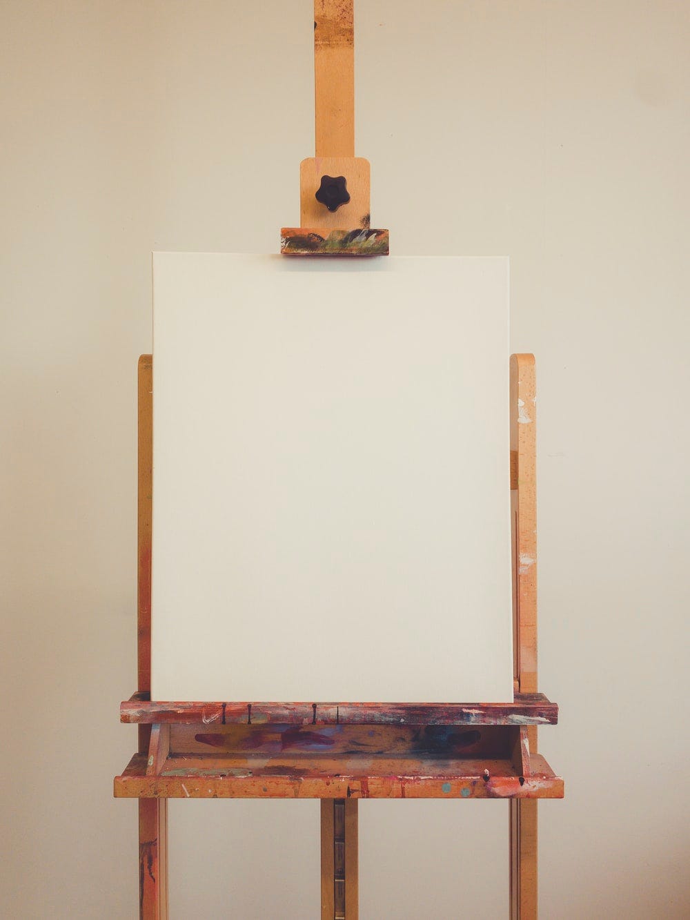 A photo of a blank canvas