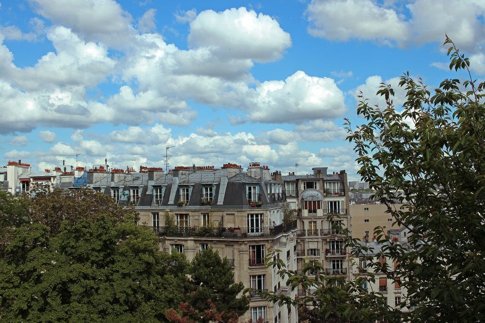 Clouds over Paris, used here to symbolize cloud computing
