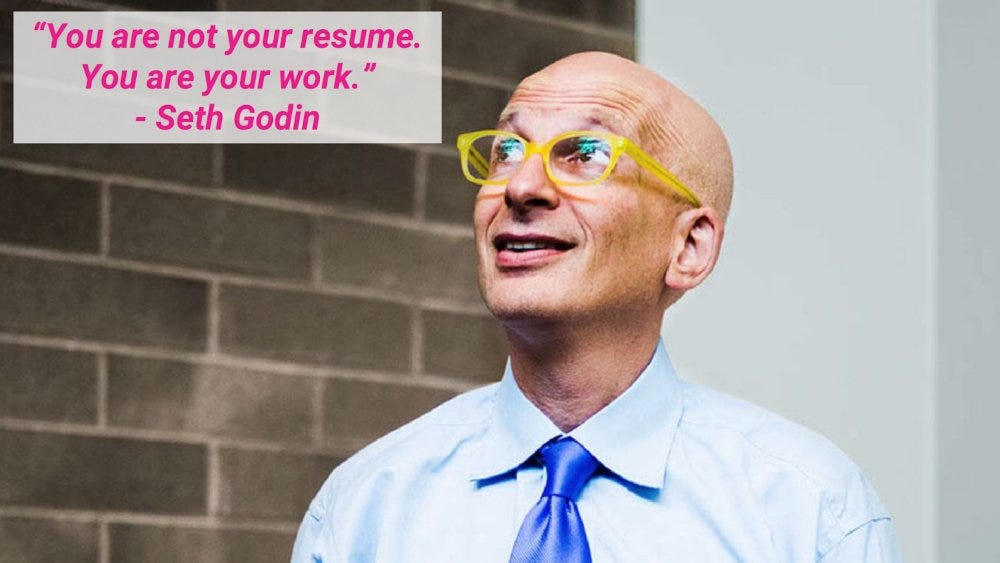 Seth Godin's resume tip applies to your UI/UX job search