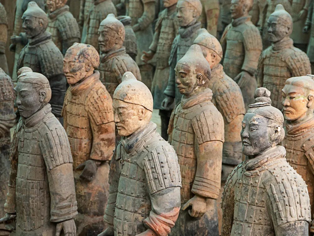 An image of the Terracotta Warriors