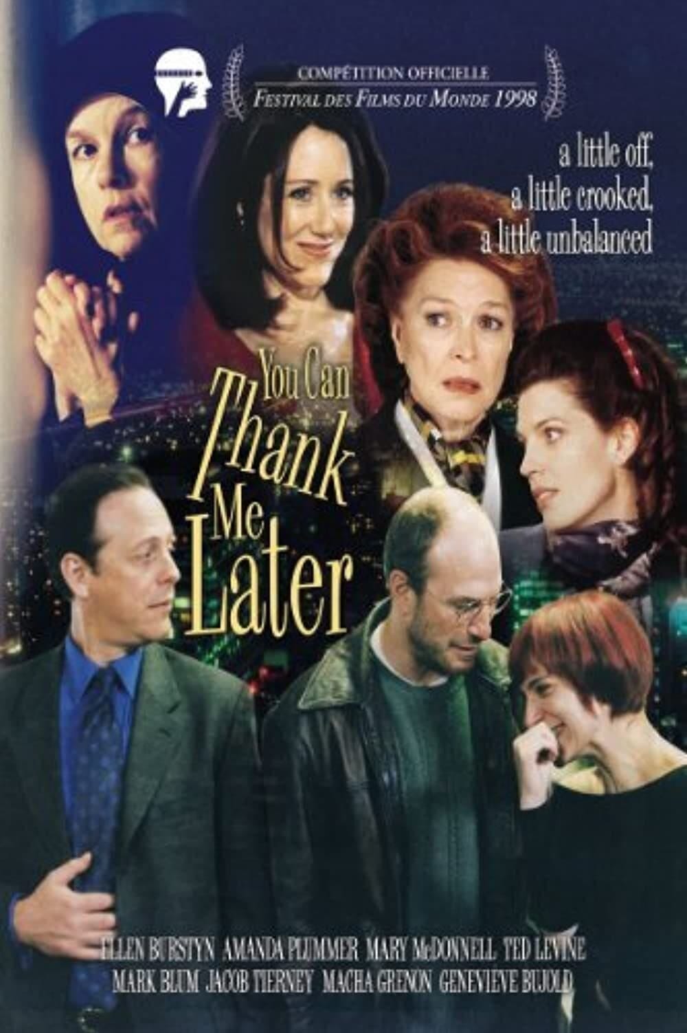 You Can Thank Me Later (1998) | Poster