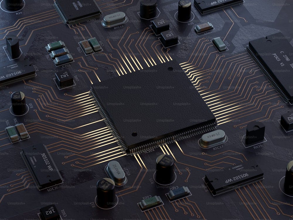 An image of CPU chip from Unsplash for article on troubleshooting CPU performance issues