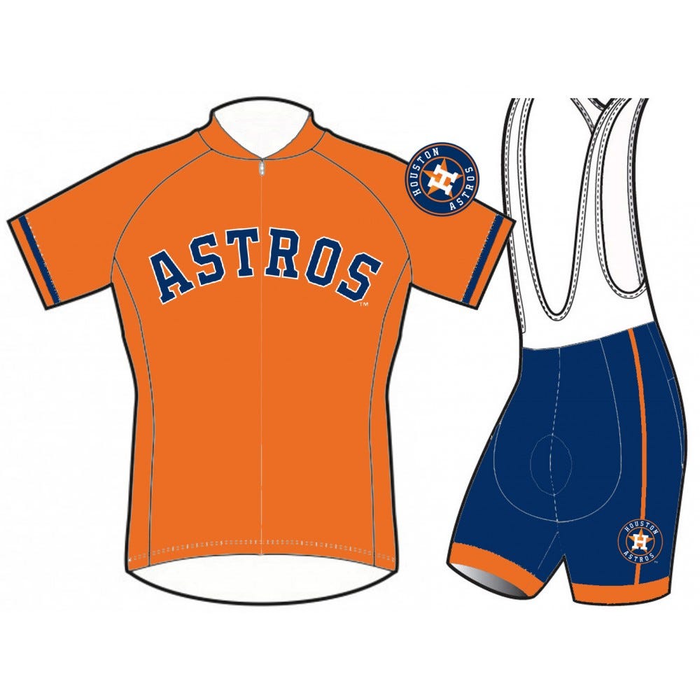 Restock MLB Houston Astros Cycling Jerseys And (bib) Shorts
